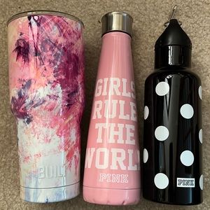 PINK bottles and Built cup set. All 3 for one price